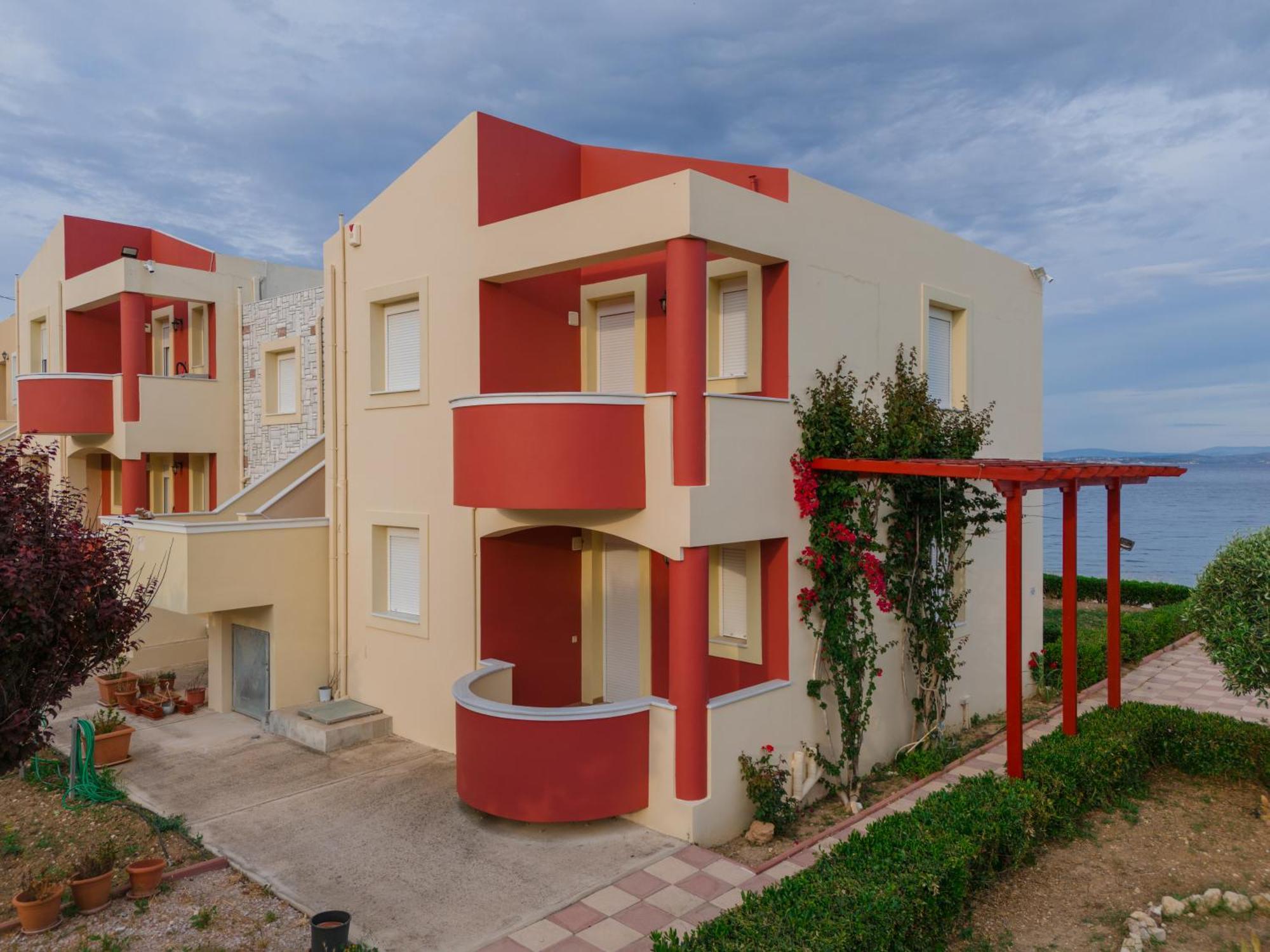 Marine Apartments Venetiko Paralia Agias Foteinis Exterior foto